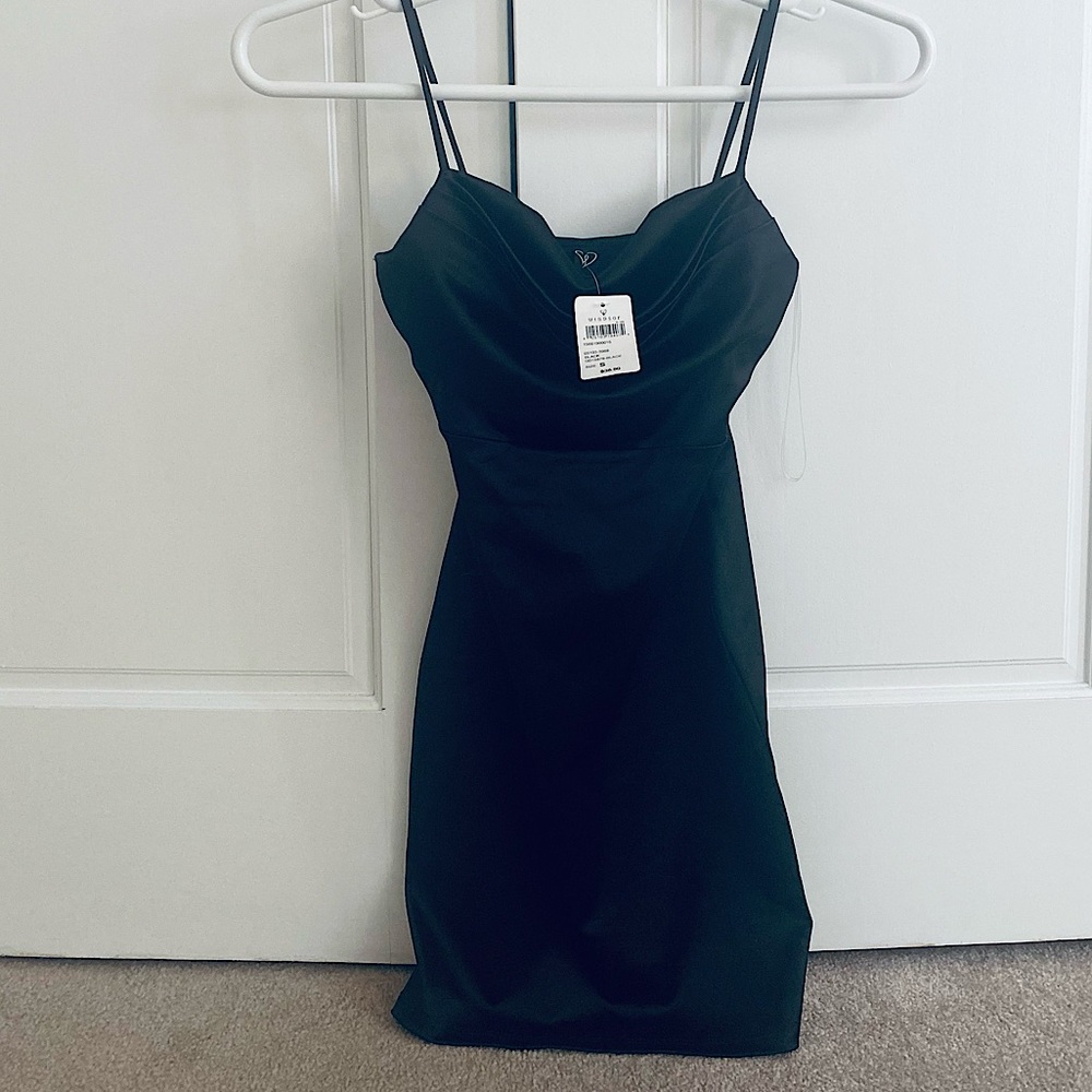black silk dress from Windsor